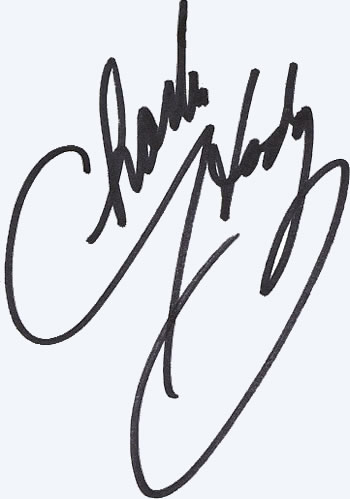 Charlie Hodge autograph