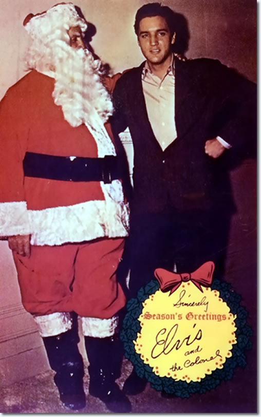 Colonel (Santa) Parker and Elvis Presley.