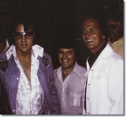 Elvis Presley, Charlie Hodge and Pat Boone