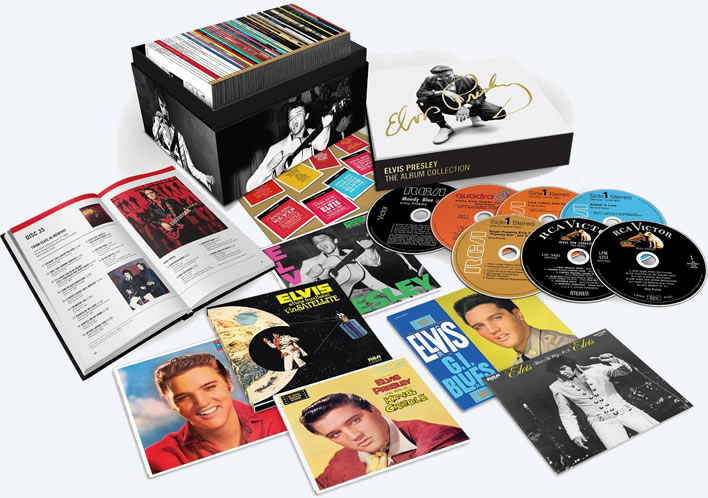 Elvis Presley: The RCA Album Collection 60 CD + Book Deluxe Box Set. Click image to view larger.