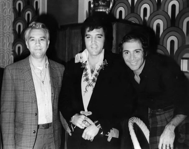 Bill Porter with Elvis Presley and Paul Anka on August 5, 1972.