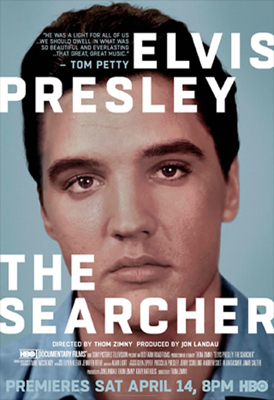 The HBO documentary 'Elvis Presley - The Searcher' debuts SATURDAY, APRIL 14 (8:00–11:00 p.m. ET/PT) on HBO.