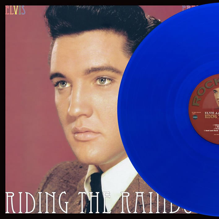 Elvis Presley: 'Riding The Rainbow 1961 (part III)' Electric Blue vinyl LP.