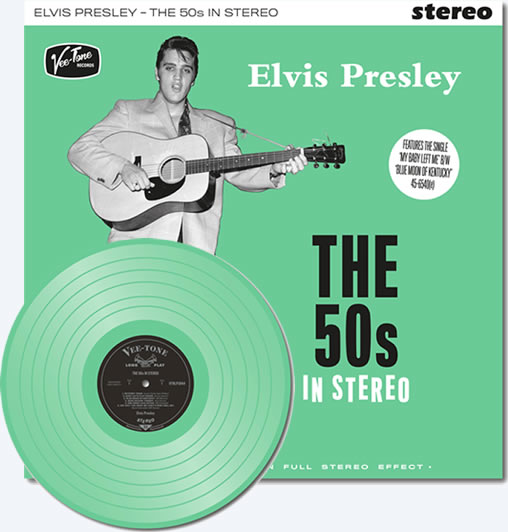 'Elvis Presley - The 50s In Stereo'LP Green Vinyl LP.